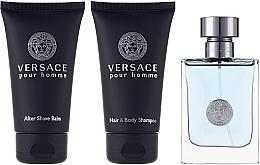 Versace Pour Homme - Duftset (Eau de Toilette 50ml + Duschgel 50ml + After Shave Balsam 50ml)  — Bild N2