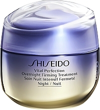Düfte, Parfümerie und Kosmetik Reichhaltige revitalisierende und straffende Anti-Aging Nachtcreme gegen Falten und Pigmentflecken - Shiseido Vital Perfection Overnight Firming Treatment