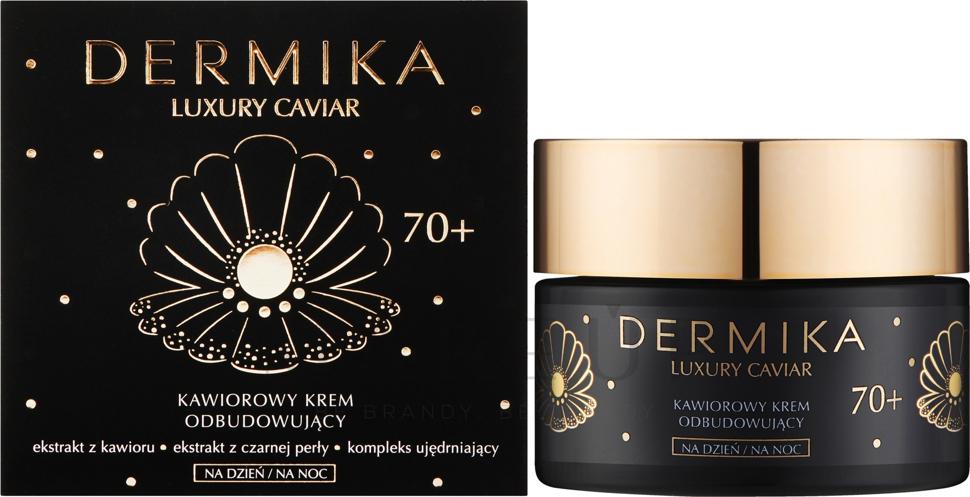 Revitalisierende Gesichtscreme für Tag und Nacht mit Kaviar 70+ - Dermika Luxury Caviar 70+ — Bild 50 ml