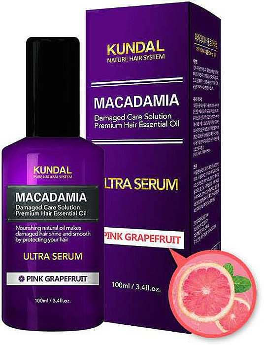 Ultra Serum für Haare Rosa Grapefruit - Kundal Macadamia Pink Grapefruit Ultra Serum — Bild N1