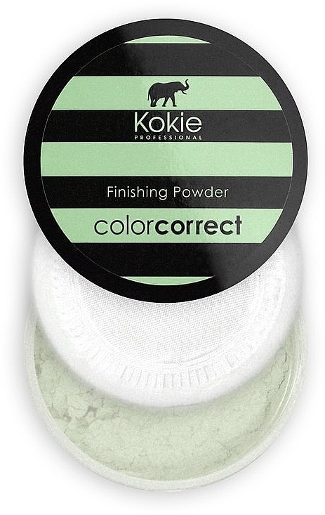 Rötungskorrigierendes Finishing-Puder - Kokie Professional Green Color Correct Finishing Powder — Bild N1