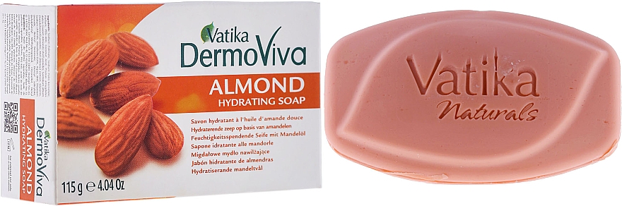 Feuchtigkeitsspendende Seife mit Mandeln - Dabur Vatika DermoViva Almond Hydrating Soap — Bild N1