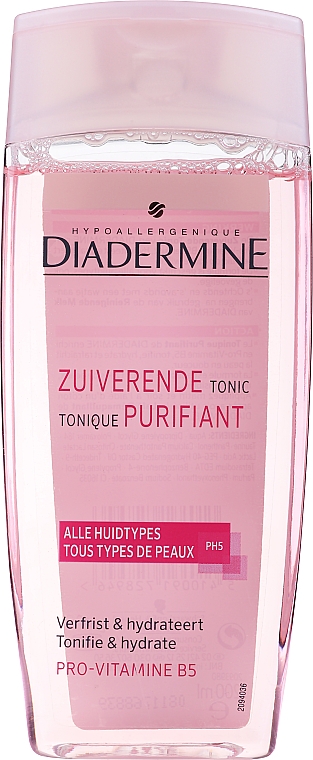 Reinigendes und beruhigendes Gesichtstonikum für alle Hauttypen mit Provitamin B5 - Diadermine Cleansing Tonic All Skin Types — Bild N1