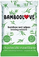 Düfte, Parfümerie und Kosmetik Feuchttücher aus Bambus 10 St. - Bamboolove Pocket Wipes