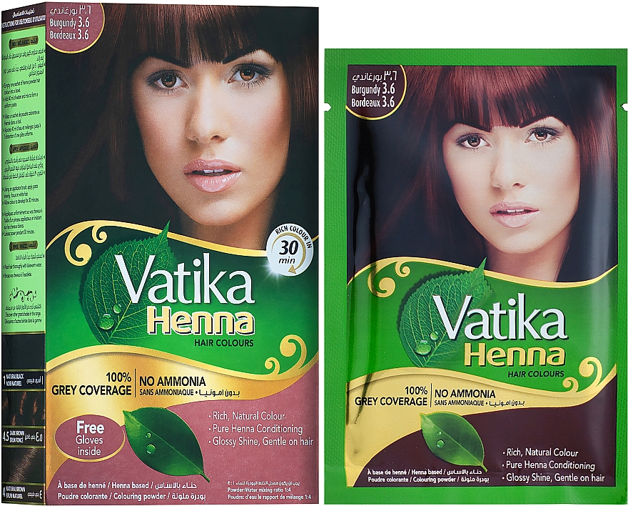 Natürliche Haarfarbe - Dabur Vatika Henna Hair Colours — Bild N1