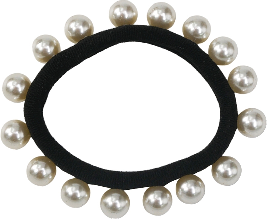 Haargummi mit Perlen schwarz - Lolita Accessories — Bild N1