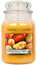 Düfte, Parfümerie und Kosmetik Duftkerze im Glas Mango Peach Salsa - Yankee Candle Mango Peach Salsa Jar