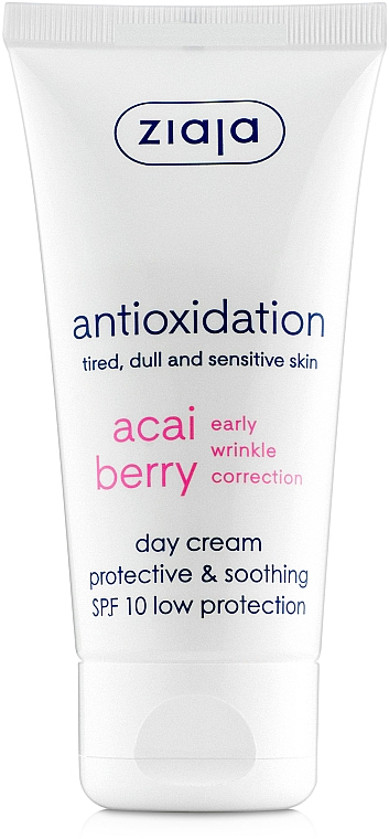 Schützende und glättende Detox Tagescreme mit Acai-Beere - Ziaja Face Cream — Bild N1