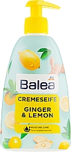 Flüssige Handcremeseife mit Ingwer und Zitrone - Balea Cream Soap Ginger & Lemon — Bild N1