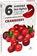 Düfte, Parfümerie und Kosmetik Teelichter Cranberry 6 St. - Admit Scented Tea Light Cranberry