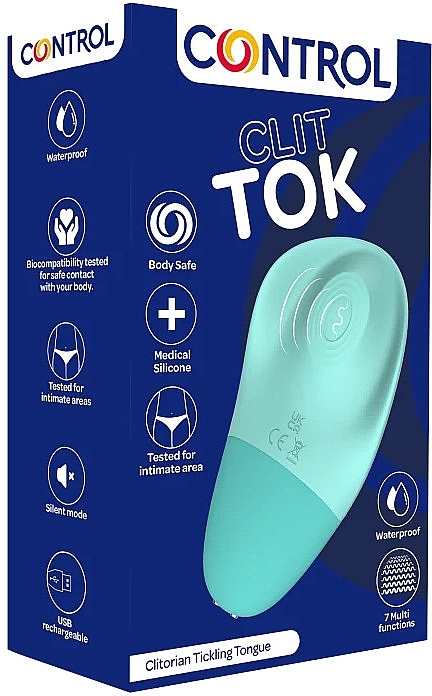 Klitorisstimulator - Control Clit Tok Light Blue — Bild N1