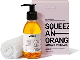 Düfte, Parfümerie und Kosmetik Gesichtspflegeset - Veoli Botanica Squeeze An Orange (Gesichtsöl 132.7g + Handtuch 1 St.)