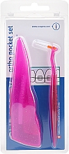 Düfte, Parfümerie und Kosmetik Mundpflegeset rosa - Curaprox (Interdentalbürsten 07,14,18 3St. + Plastikhalter 1St. + Ortho-Wachs 1St. + Aufbewahrungsbox)