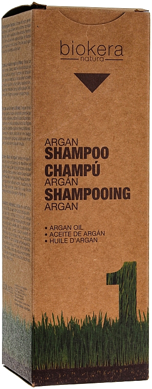 Shampoo mit Arganöl für trockenes und strapaziertes Haar - Salerm Biokera Argan Champoo — Bild N3