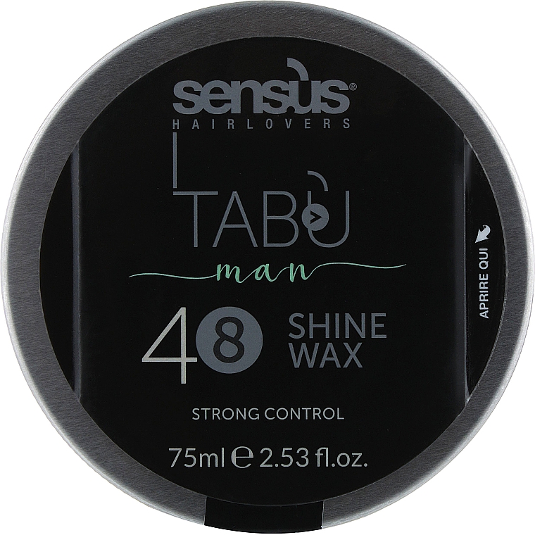 Haarwachs mit Glanzeffekt Starker Halt - Sensus Tabu Shine Wax 48 — Bild N1