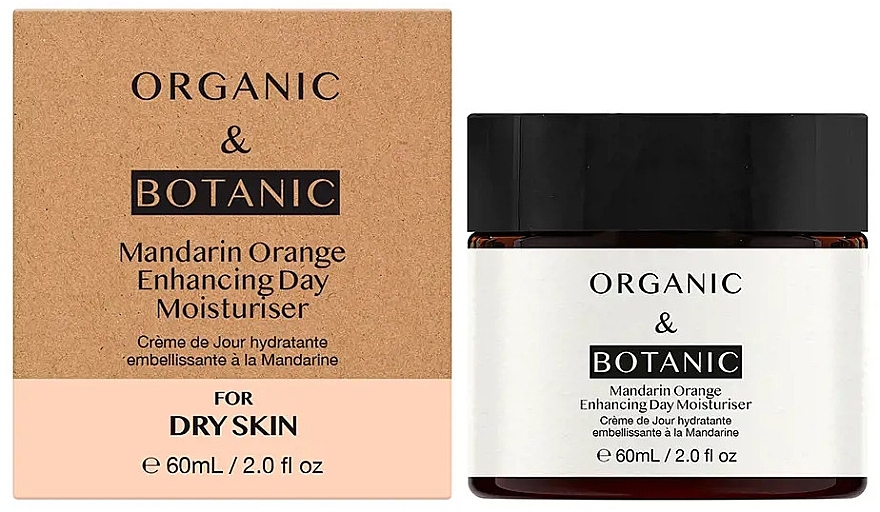 Feuchtigkeitsspendende Tagescreme für trockene Haut - Organic & Botanic Mandarin Orange Enhancing Day Moisturiser — Bild N1
