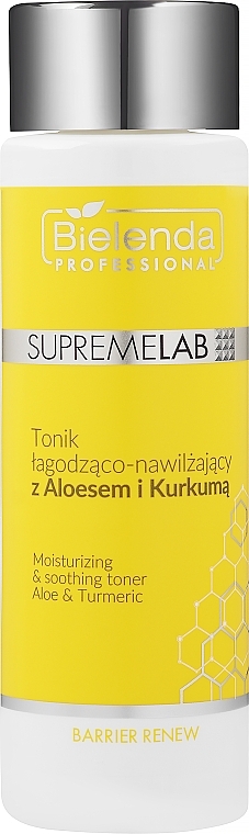 Beruhigendes und feuchtigkeitsspendendes Gesichtstonikum mit Aloe und Kurkuma - Bielenda Professional SupremeLab Tonik — Bild N2
