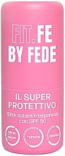 Düfte, Parfümerie und Kosmetik Gesichtsstift mit Sonnenschutz - Fit.Fe By Fede The Shielder Transparent Sunscreen Stick SPF50 