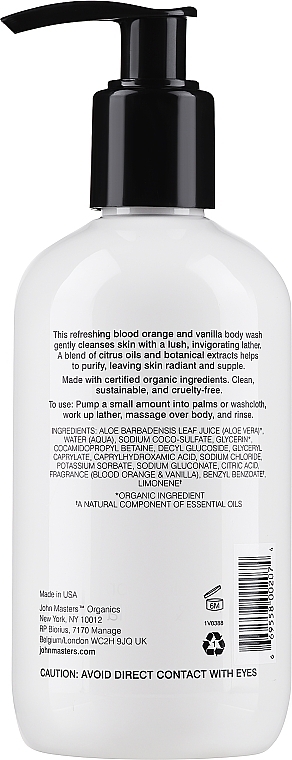 Duschgel - John Masters Organics Blood Orange & Vanilla Body Wash — Bild N2