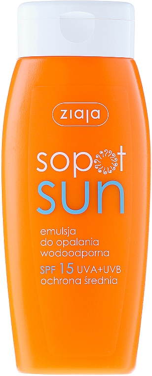 Wasserfeste Sonnenschutzlotion SPF 15 - Ziaja Body Emulsion