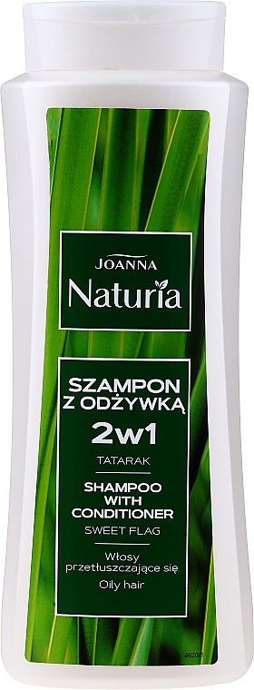 Shampoo und Conditioner mit Kalmus für fettiges Haar - Joanna Naturia Shampoo With Conditioner With Airom