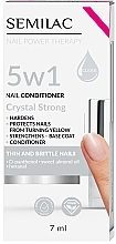 Düfte, Parfümerie und Kosmetik Nagelconditioner - Semilac Nail Power Therapy 5 In 1 Crystal Strong