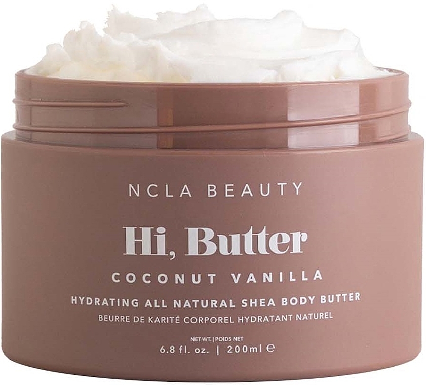Körperbutter mit Kokos und Vanille - NCLA Beauty Hi, Butter Coconut Vanilla Hydrating All Natural Shea Body Butter — Bild N1