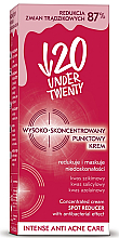 Düfte, Parfümerie und Kosmetik Hochkonzentrierte Creme gegen Pigmentflecken - Under Twenty Anti! Acne Intense
