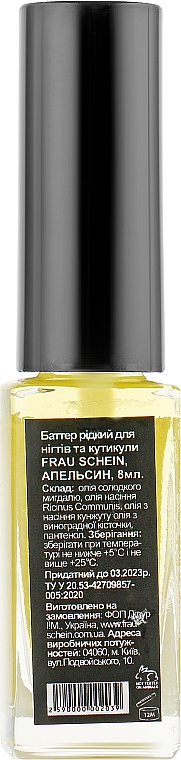 Butterflüssigkeit für Nägel und Nagelhaut mit Orange - Frau Schein Batter For Nails Orange — Bild N2