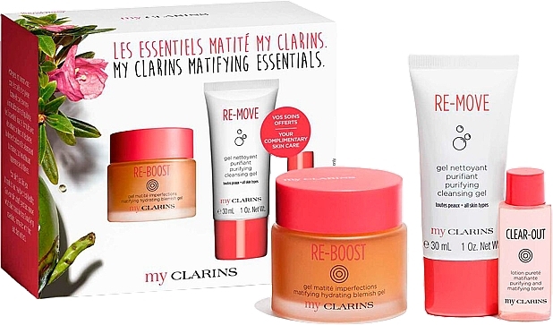 Set - Clarins My Clarins Matifying Essentials (gel/30ml + gel/50ml + tonic/10ml) — Bild N1