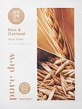 Düfte, Parfümerie und Kosmetik Tuchmaske für das Gesicht - Tonny Molly Pure Dew Rice & Oatmeal Almond Nutrition Mask Sheet 