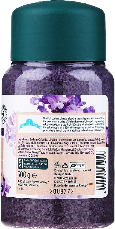 Badesalz mit Lavendel - Kneipp Lavender Bath Salt — Bild N2
