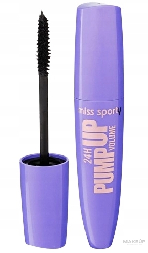 Langanhaltende Mascara für voluminöse Wimpern - Miss Sporty Pump Up Volume 24H — Bild 100 - Lasting Black