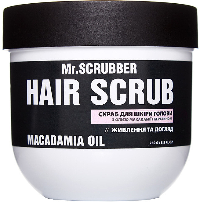 Kopfhautpeeling mit Macadamiaöl und Keratin - Mr.Scrubber Macadamia Oil Hair Scrub — Bild N1