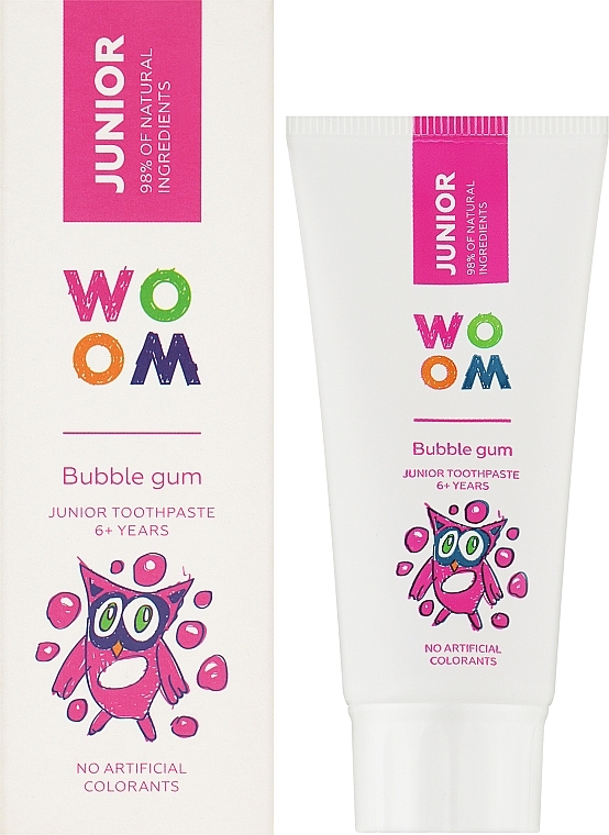 Kinderzahnpasta mit Kaugummigeschmack - Woom Junior Bubble Gum Toothpaste — Bild N2