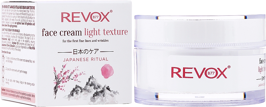 Leichte Anti-Falten Gesichtscreme - Revox Japanese Ritual Light Face Cream — Bild N2