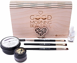 Düfte, Parfümerie und Kosmetik Augenbrauenpflegeset - Lash Brown Morning Beautiful (Augenbrauenseife 50g + Pflegeöl 6ml + Augenbbrauenpomade 7g + Augenbrauenpinsel 3 St.)