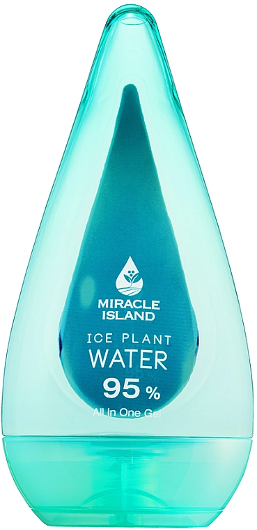 Feuchtigkeitsspendendes, schützendes und pflegendes Gesichtsgel mit Gletscherwasser - Miracle Island Ice Plant Water 95% All In One Gel — Bild N1