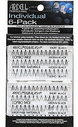 Wimpernbüschel-Set - Ardell Set Individual Combo Pack Black — Bild N1