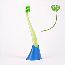 Zahnbürstenhalter aus Biokunststoff blau - Promis Holder Toothbrush Stand Blue — Bild N2