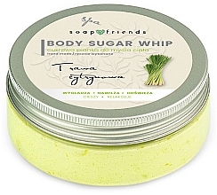 Glättende feuchtigkeitsspendende und erfrischende Zucker-Duschmousse Zitronengras - Soap&Friends Lemongrass Body Sugar Whip — Bild N1