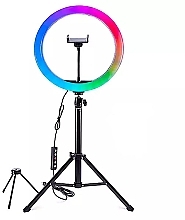 Düfte, Parfümerie und Kosmetik LED-Ringlampe - Rio-Beauty RGB Makeup & Vlogging LED Ring Light