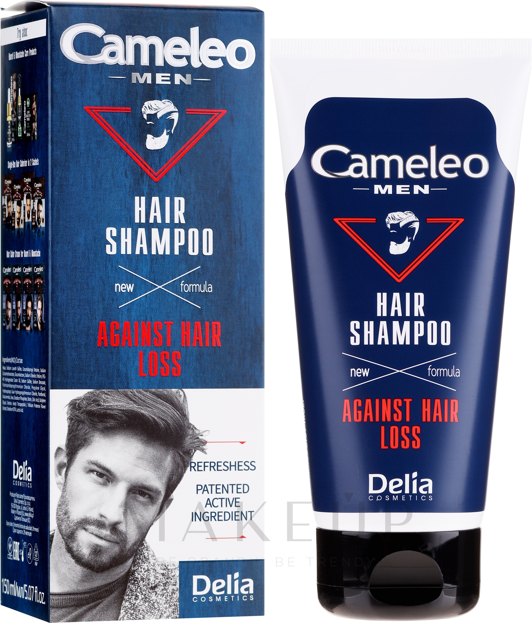 Shampoo gegen Haarausfall für Männer mit Peptiden - Delia Cameleo Men Against Hair Loss Shampoo — Bild 150 ml