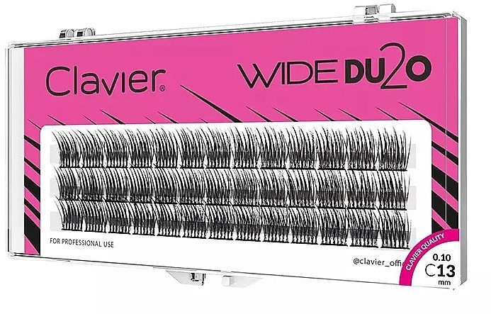 Wimpernbüschel 13 mm - Clavier Wide DU2O Eyelashes — Bild N1