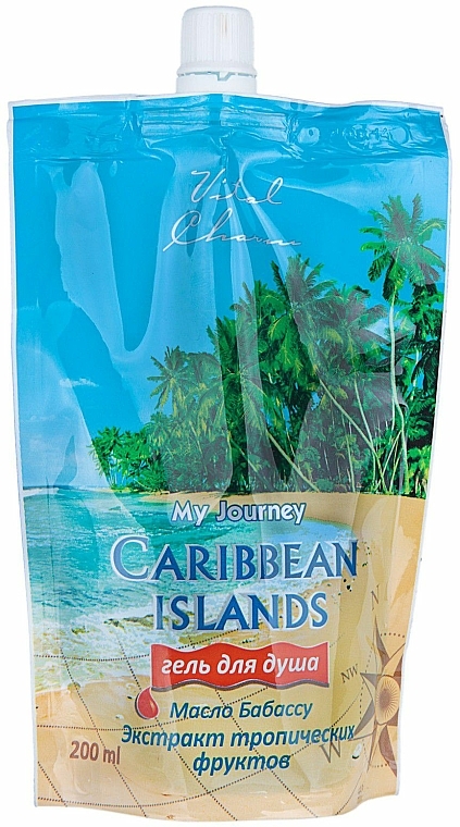 Duschgel My Journey Caribbean Islands - Aqua Cosmetics (Doypack)