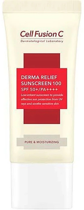 Gesichtspflegeset - Cell Fusion C Derma Relief Sunscreen SPF50+/PA++++ (Creme 2x35ml)  — Bild N2