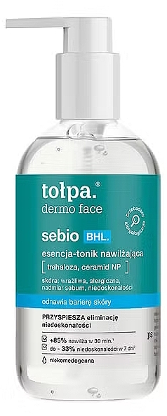 Feuchtigkeitsspendendes Tonikum  - Tolpa Dermo Face Sebio BHL	 — Bild N1