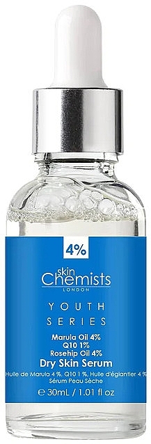 Gesichtsserum - Skin Chemists Youth Series Marulua Oil 4%, Q10 1%, Rosehip Oil 4% Dry Skin Serum — Bild N1