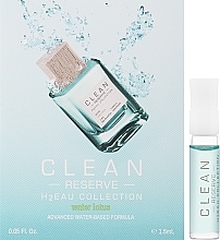 GESCHENK! Clean Reverse H2Eau Water Lotus  - Eau de Parfum — Bild N1