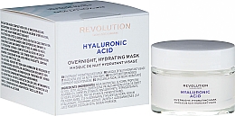 Düfte, Parfümerie und Kosmetik Nachtmaske für das Gesicht mit Hyaluronsäure - Makeup Revolution Skincare Hyaluronic Acid Overnight Hydrating Face Mask